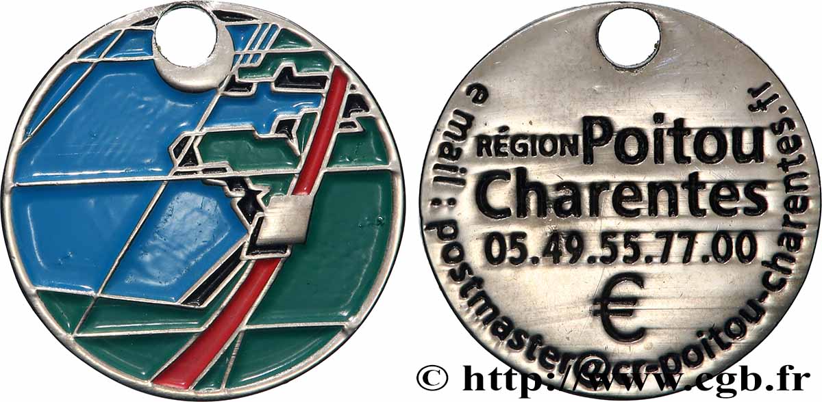 AUNIS ET LA ROCHELLE Jeton de caddie, Région Poitou-Charentes TTB