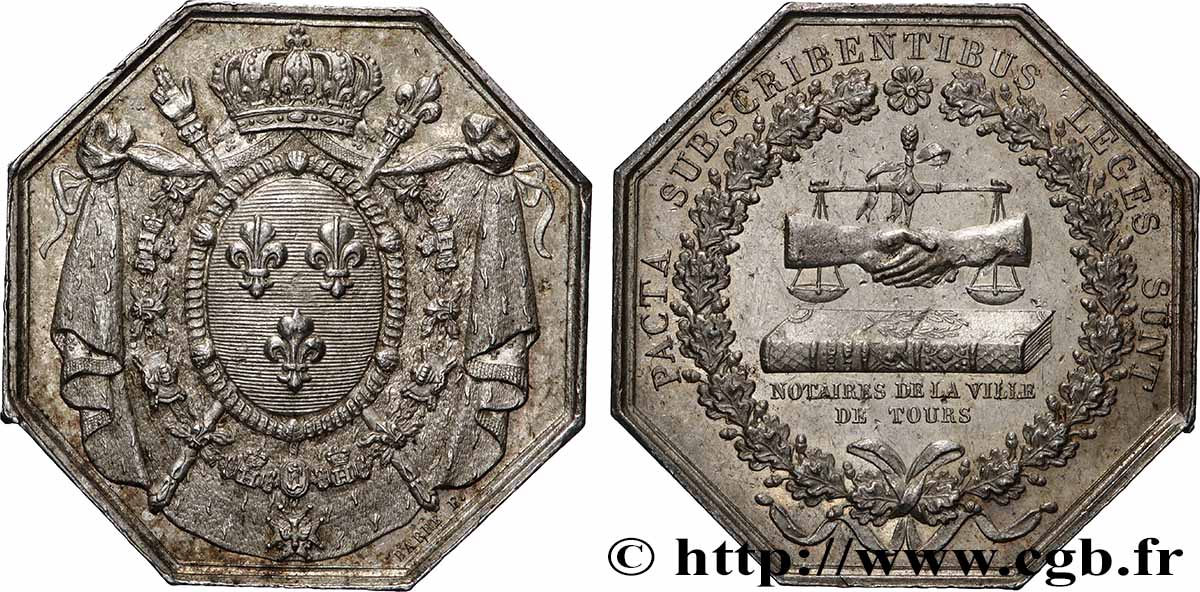 NOTAIRES DU XIXe SIECLE Notaires de Tours EBC/MBC+