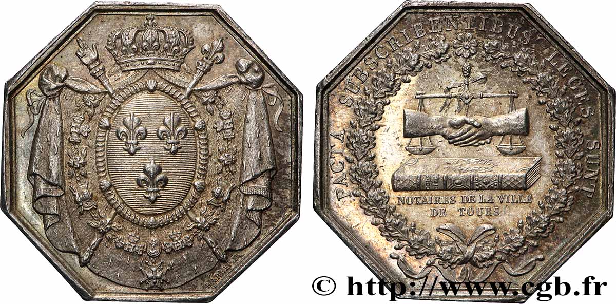 NOTAIRES DU XIXe SIECLE Notaires de Tours TTB+