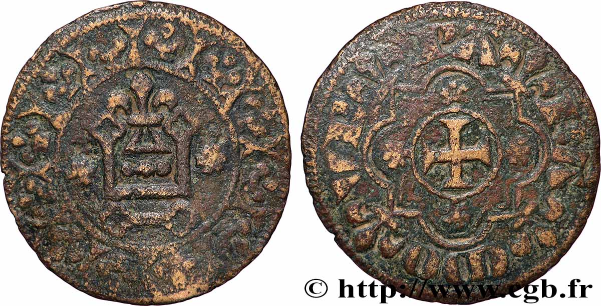 ROUYER - VIII. JETONS AND TOKENS CLASSIFIED BY TYPE Jeton de compte au châtel VF