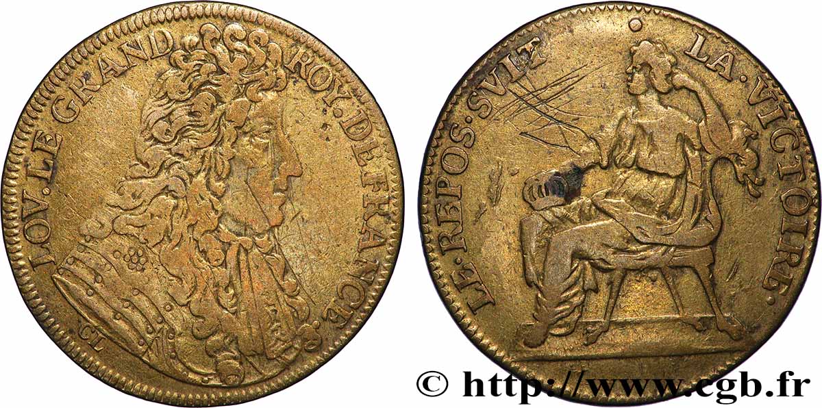 LOUIS XIV LE GRAND ou LE ROI SOLEIL Paix de Ratisbonne TB+