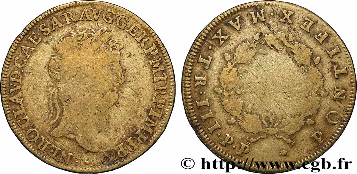 NERO Reproduction d’une monnaie de Néron S