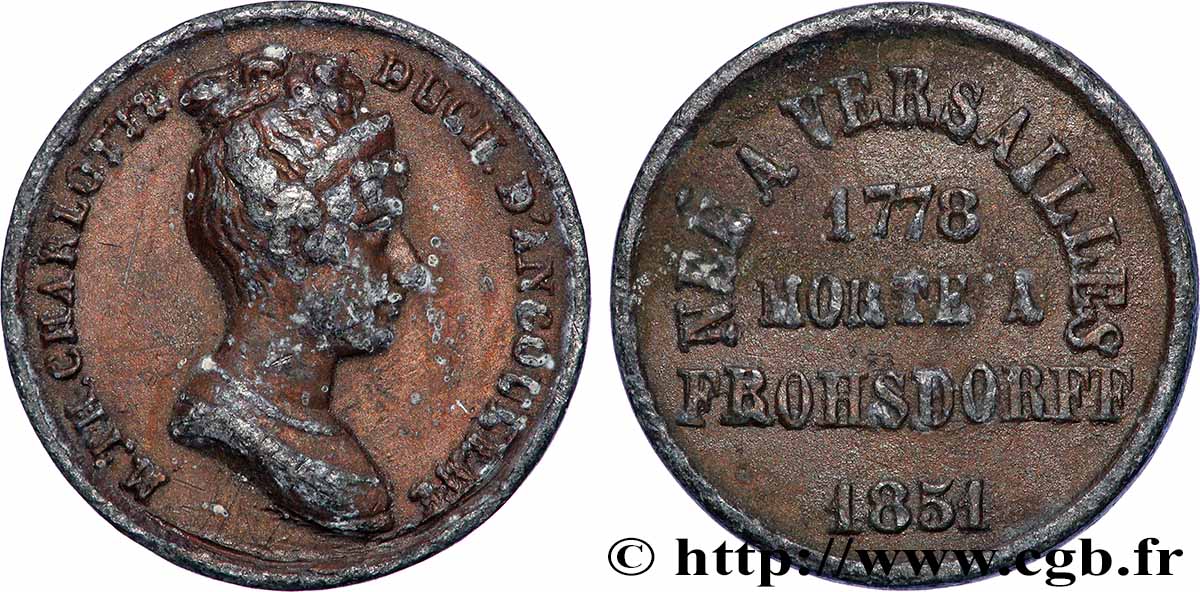 DEUXIÈME RÉPUBLIQUE Quinaire, Décès de Marie-Thérèse, duchesse d’Angoulême TB+