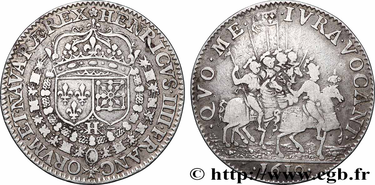 HENRY IV Jeton Ar 27, les préparatifs de la campagne contre les Espagnols SS/fSS