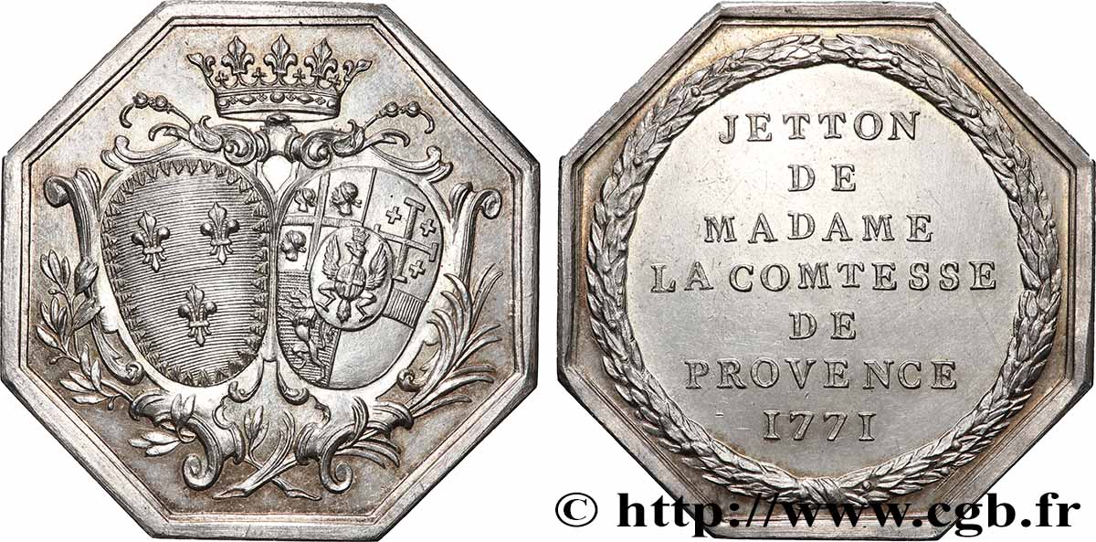 PROVENCE - NOBLESSE Madame la Comtesse de Provence, refrappe SPL/SUP+