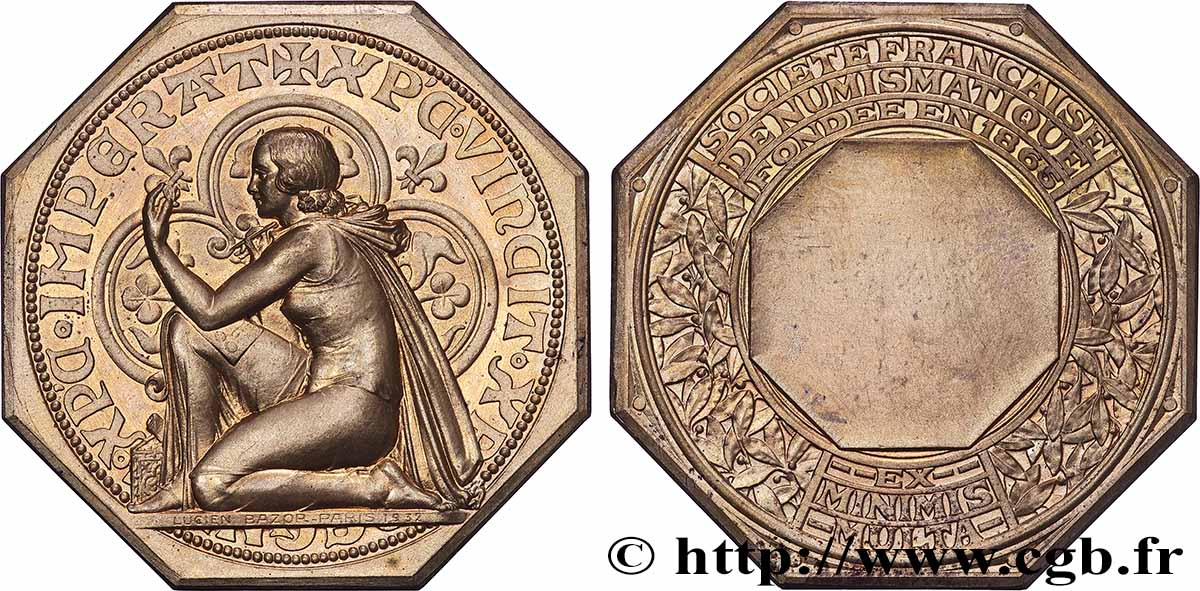 ACADEMIES AND LEARNED SOCIETIES Société Française de Numismatique, Ex minimis multa AU/AU