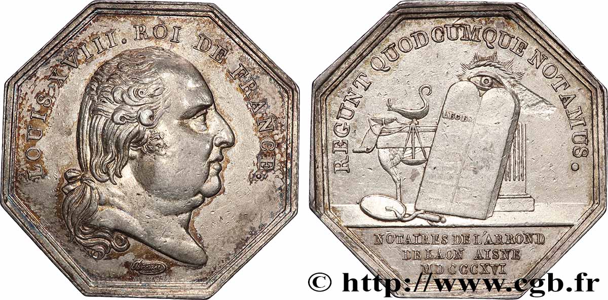 NOTAIRES DU XIXe SIECLE Notaires de Laon (Louis XVIII) fVZ