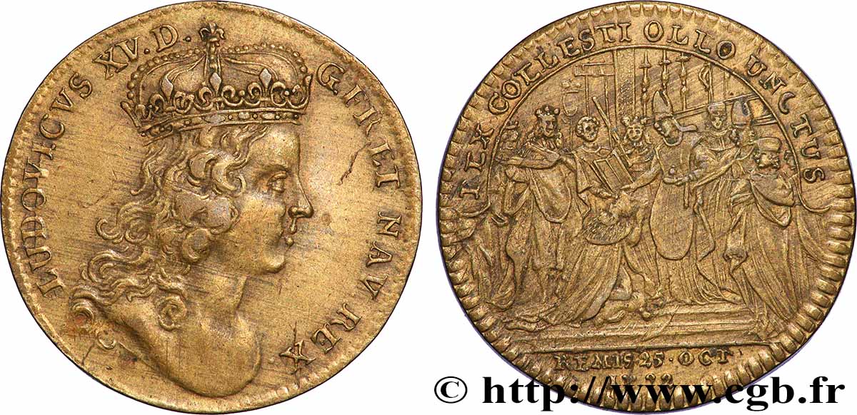 CONSECRATION IN REIMS Louis XV XF