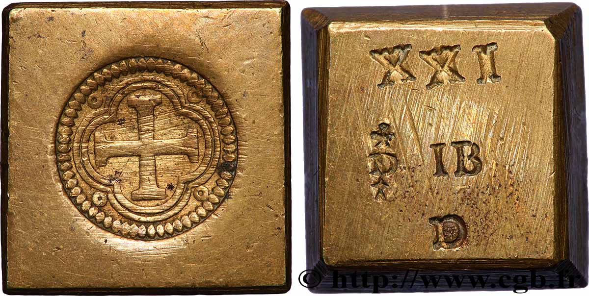 ESPAGNE (ROYAUME D&nbsp;) - POIDS MONÉTAIRE Poids monétaire pour la pièce de 8 escudos TTB+