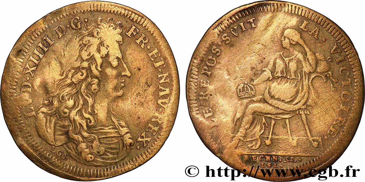 LOUIS XIV LE GRAND ou LE ROI SOLEIL Paix de Ratisbonne TB+