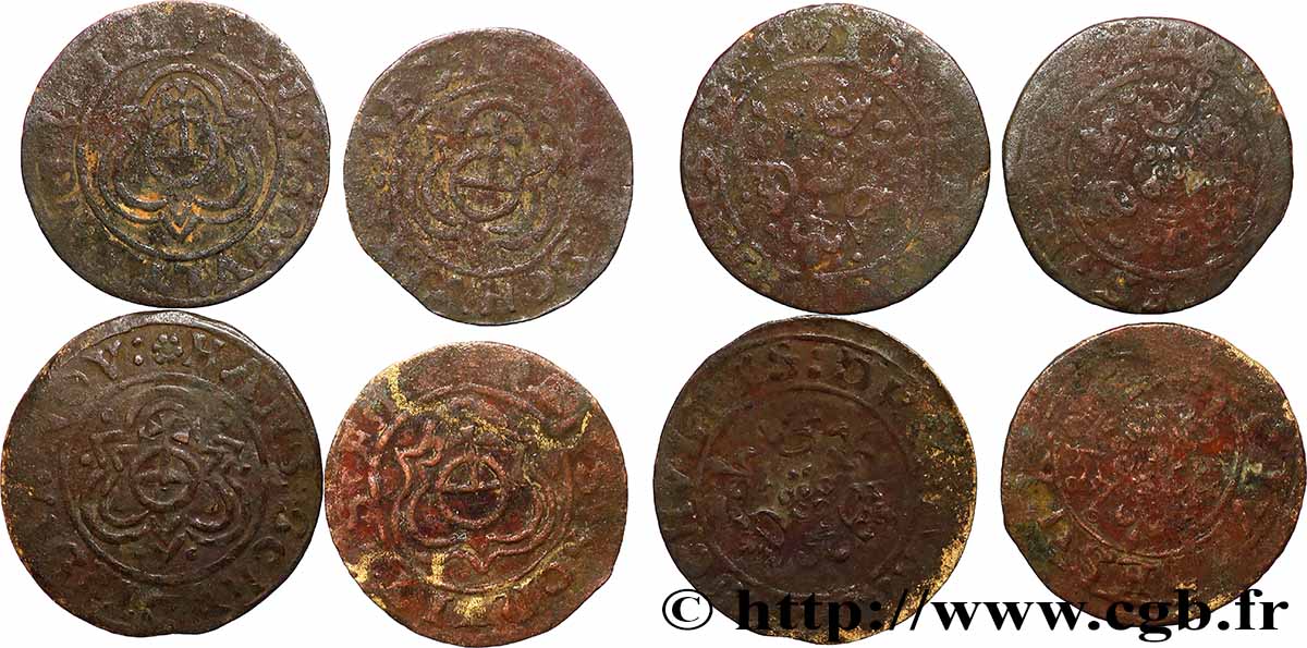 ROUYER - X. JETONS DE NUREMBERG Lot de 4 jetons de compte VF