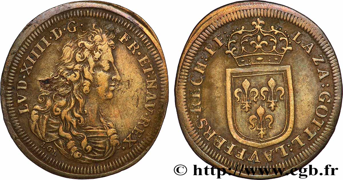 ROUYER - X. JETONS DE NUREMBERG Lazare Gottlieb Lauffer, jeton de compte TTB