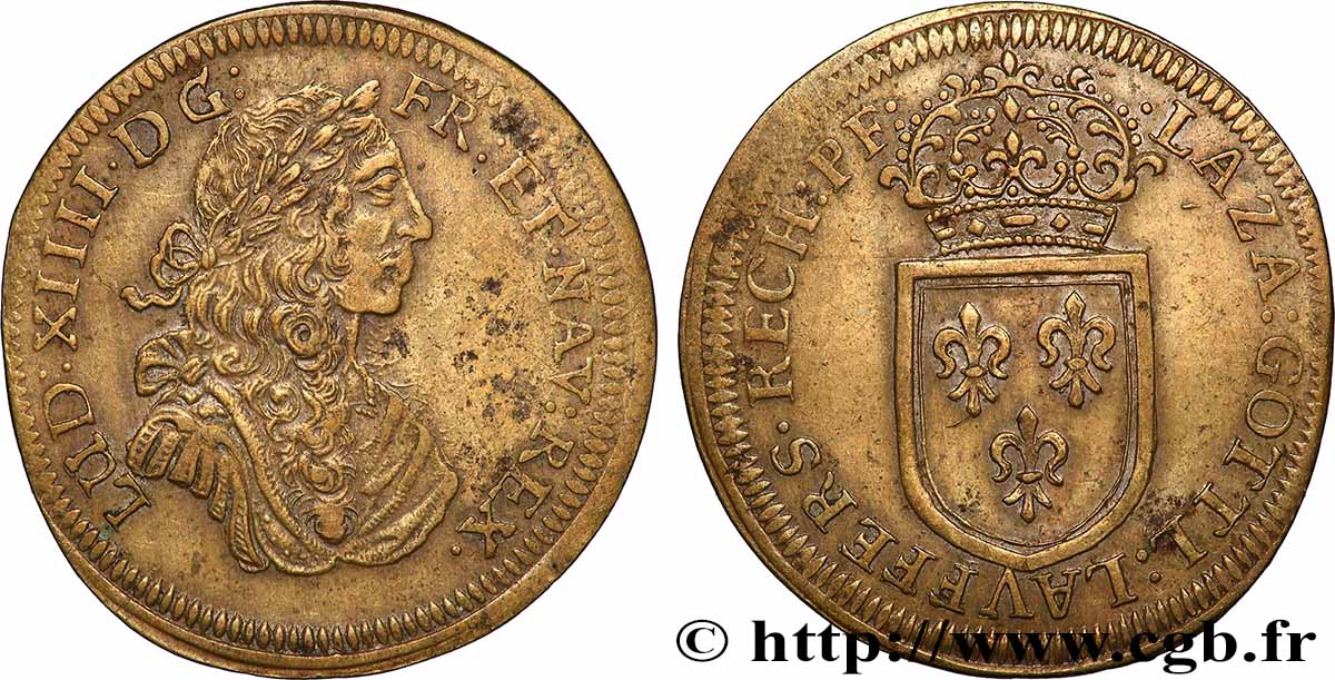 ROUYER - X. JETONS DE NUREMBERG Lazare Gottlieb Lauffer, jeton de compte TTB
