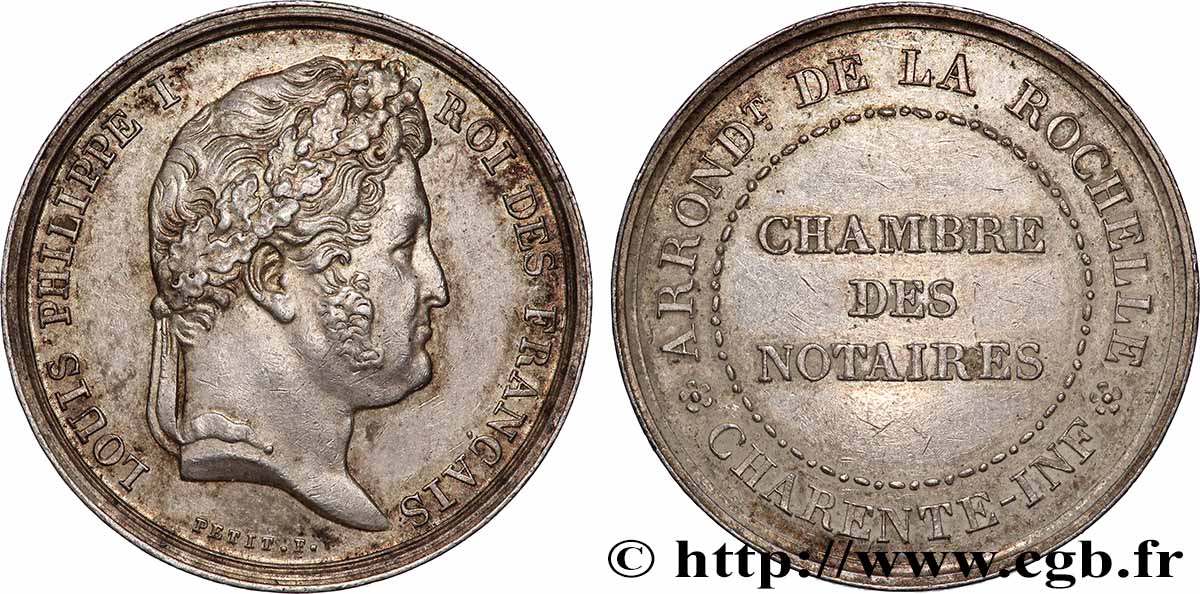 NOTAIRES DU XIXe SIECLE Notaires de La Rochelle (Louis-Philippe) fVZ