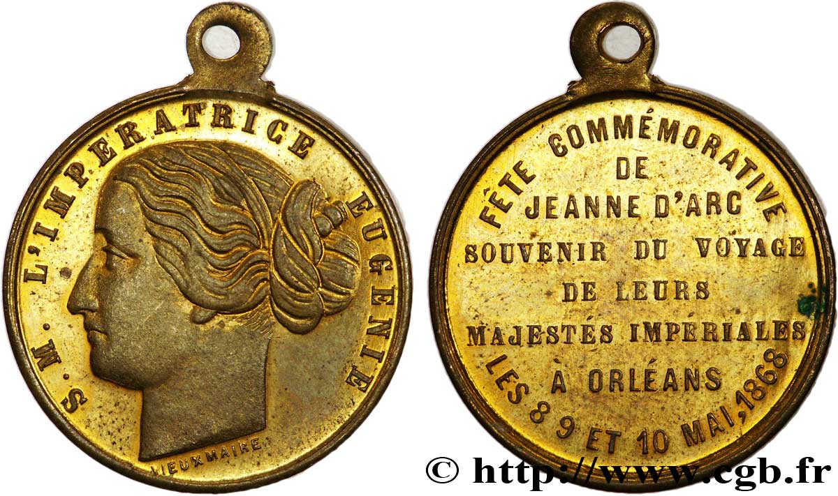 ORLÉANAIS - Noblesse et villes Médaille Br 28, fêtes de Jeanne d’Arc SUP