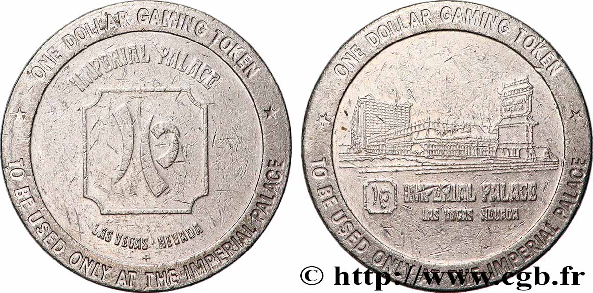CASINOS ET JEUX One Dollar Gaming Token, Barbary Coast TTB