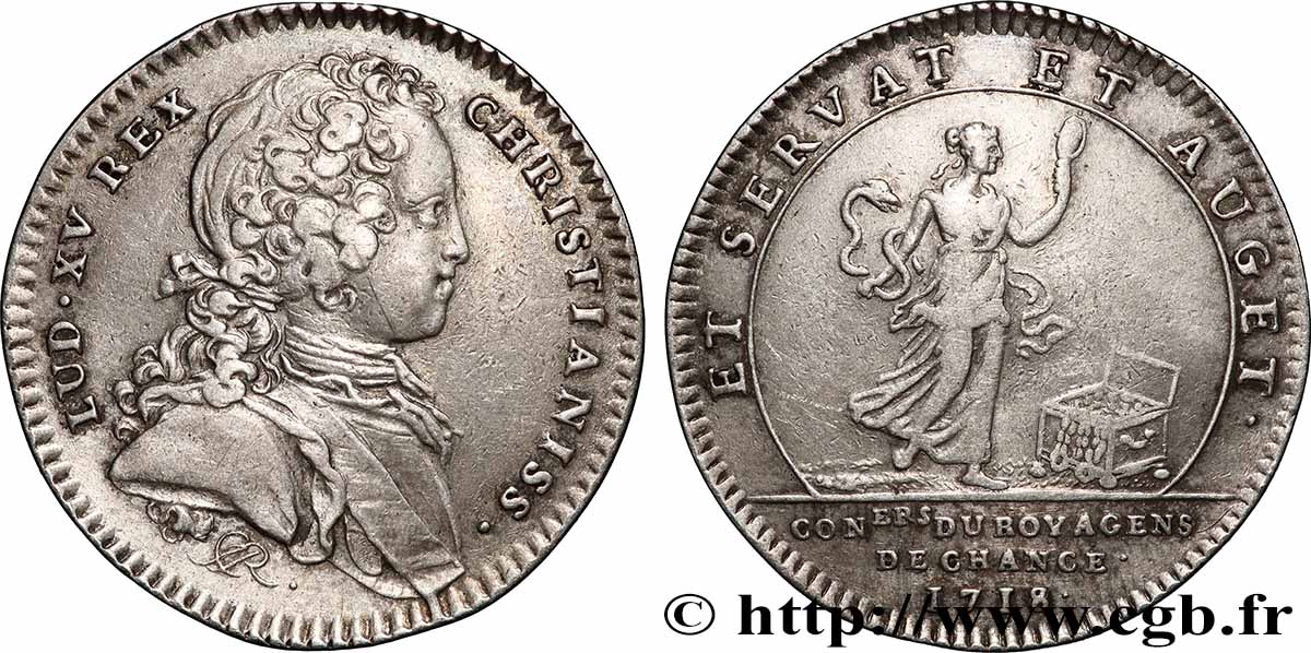 LOUIS XV DIT LE BIEN AIMÉ Agents de change-conseillers du roi TTB
