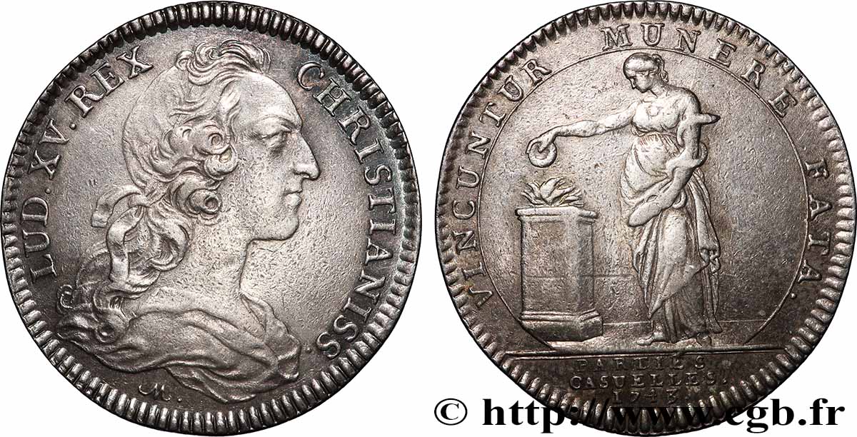 PARTIES ET REVENUS CASUELS Louis XV TTB