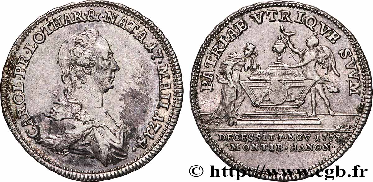 Charlotte of Lorraine Jeton frappé pour son décès AU