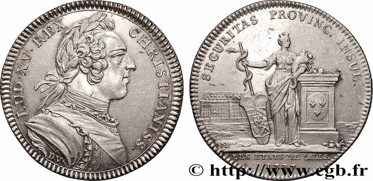 LILLE Louis XV, émission de 1748 AU