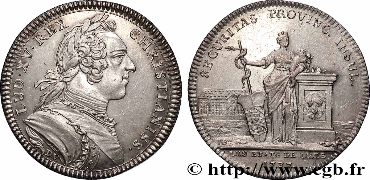 LILLE Louis XV, émission de 1748 AU