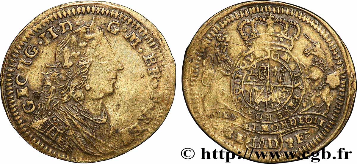 GRANDE-BRETAGNE - GEORGES II Jeton de compte TTB