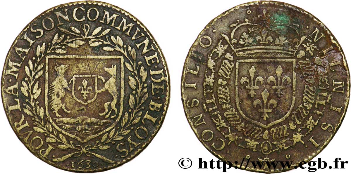 BLOIS AND THE BLAISOIS - GENTRY AND TOWNS Jeton Lt 28, maison commune de Blois VF
