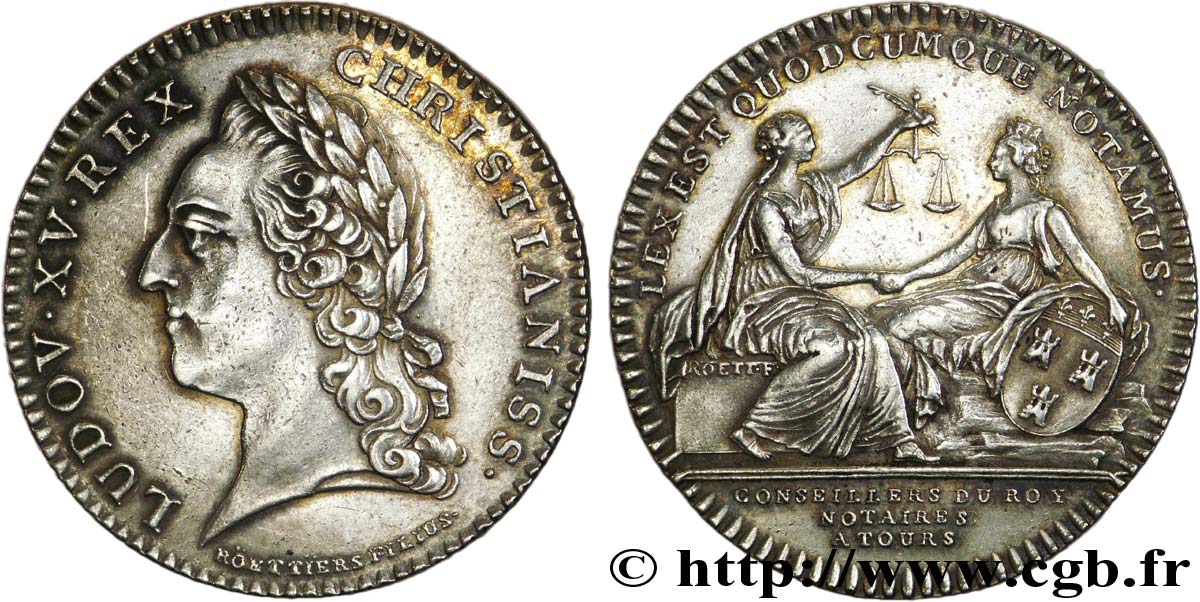 NOTAIRES ROYAUX Notaires de Tours - Louis XV SUP