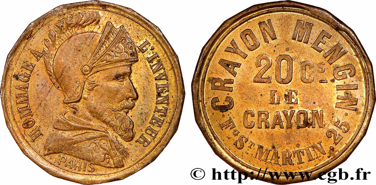 BOIS Crayon Mengin - 20 centimes le Crayon q.SPL