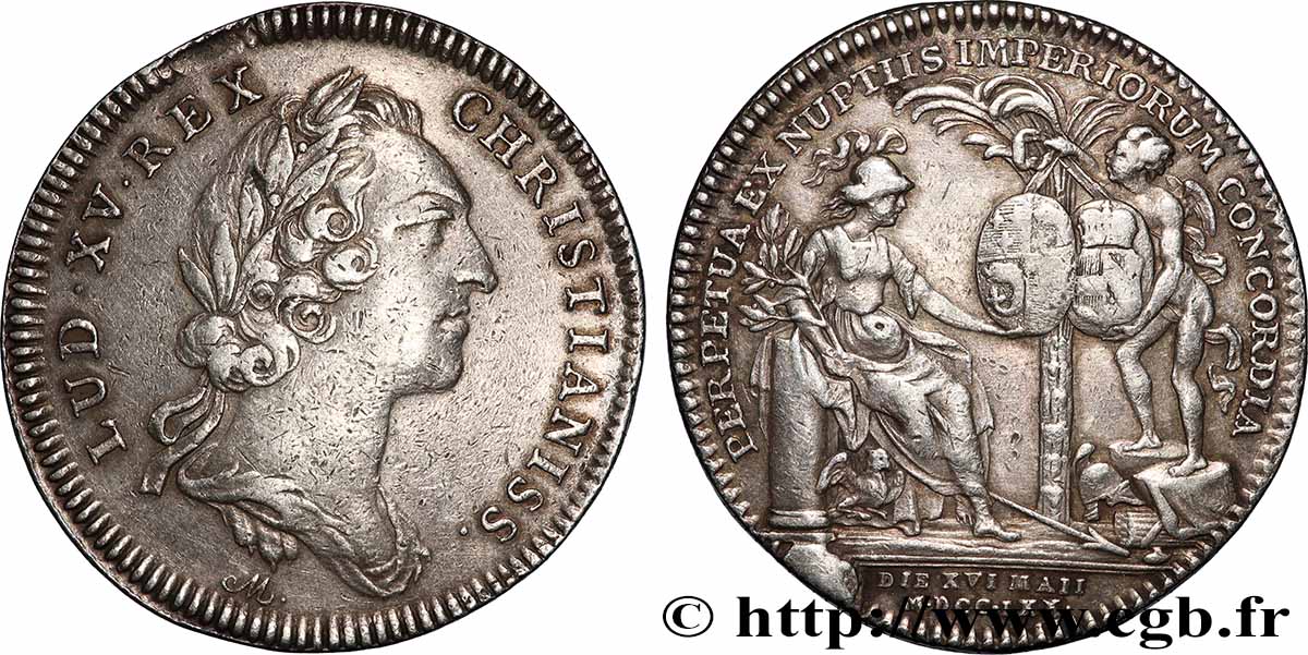 DAUPHINÉ - LOUIS X, DAUPHIN (futur LOUIS XVI) Mariage du dauphin LOUIS X (futur LOUIS XVI) SUP