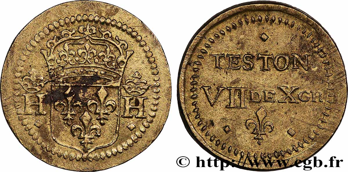 HENRI III - POIDS MONÉTAIRE Poids monétaire pour le teston q.SPL