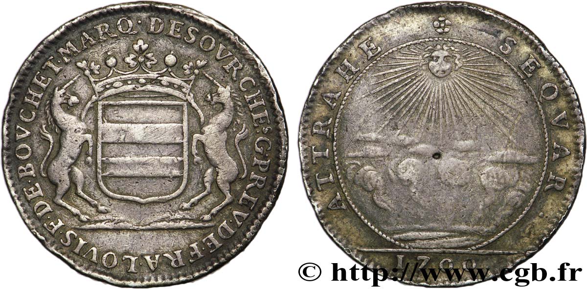 ANJOU - NOBLESSE Louis-François du Bouchet, marquis de Sourches et Grand prévôt de France TB