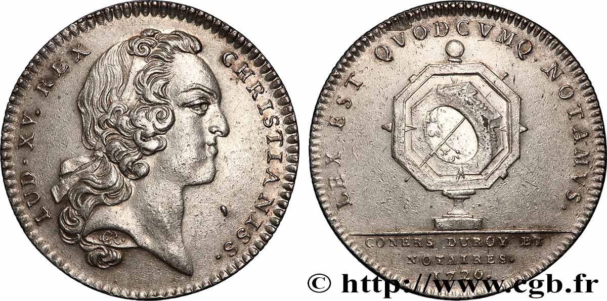 NOTAIRES ROYAUX Notaires de Paris, émission de 1741 - Louis XV TTB+