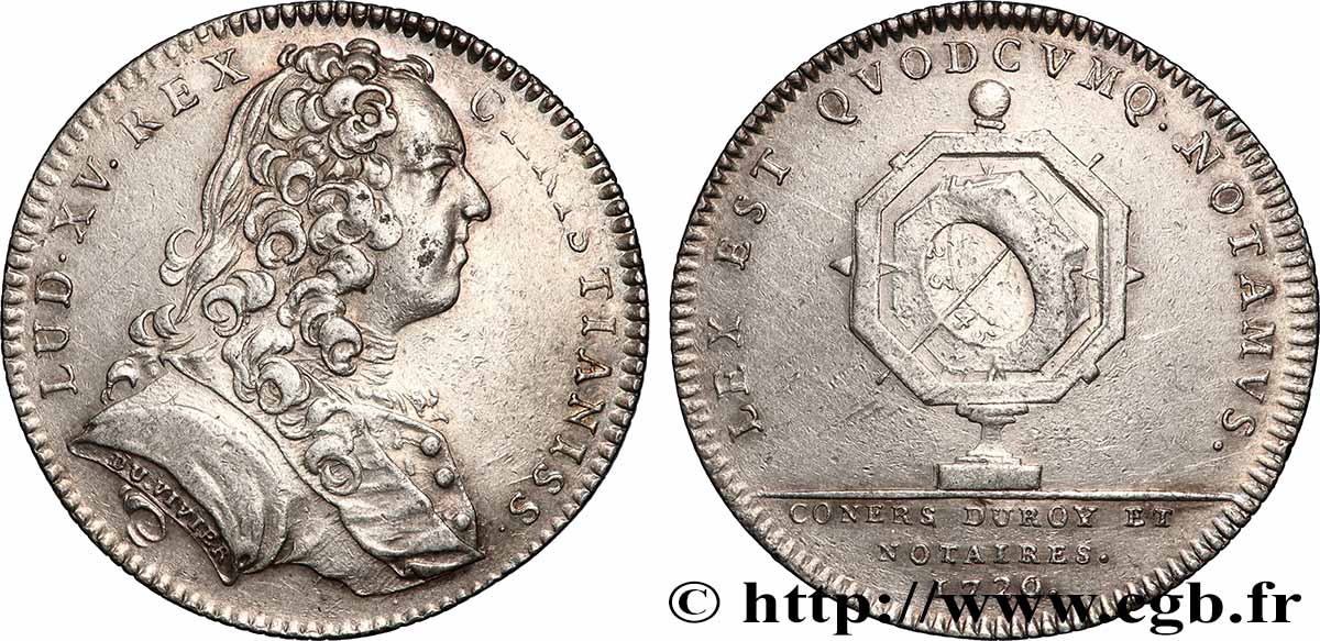 NOTAIRES ROYAUX Notaires de Paris, émission de 1737 - Louis XV TTB