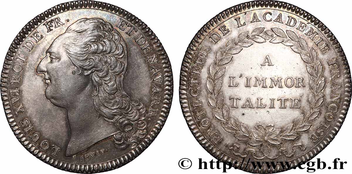 ACADÉMIE FRANÇAISE Académie française, émission de 1789 TTB+
