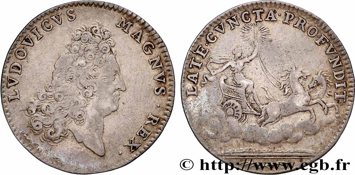 LOUIS XIV THE GREAT or THE SUN KING Émission vers 1700 XF