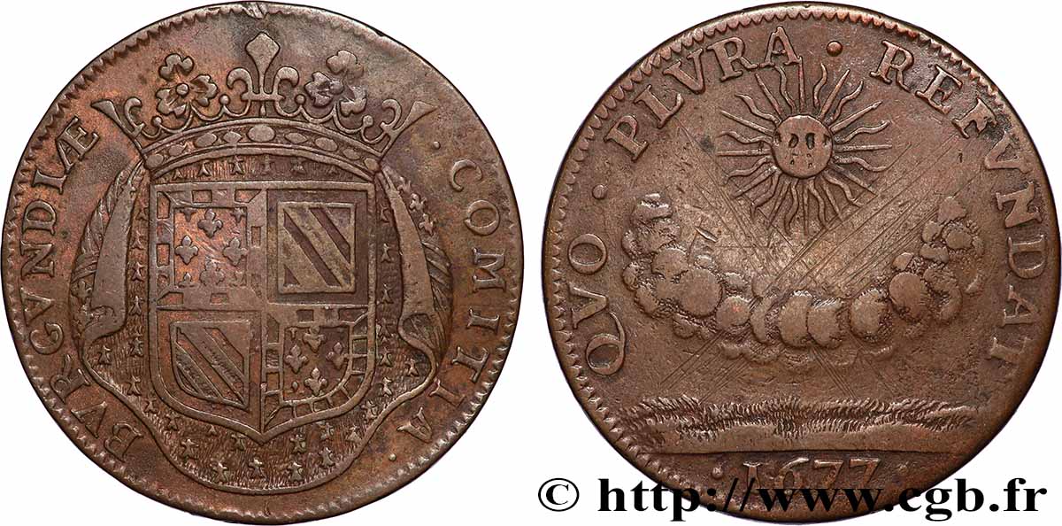 BOURGOGNE (ÉTATS DE ...) Nouveaux efforts financiers aux États de 1677 TTB+