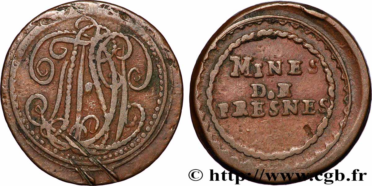 LOUIS XVIII Mines de Fresnes TTB