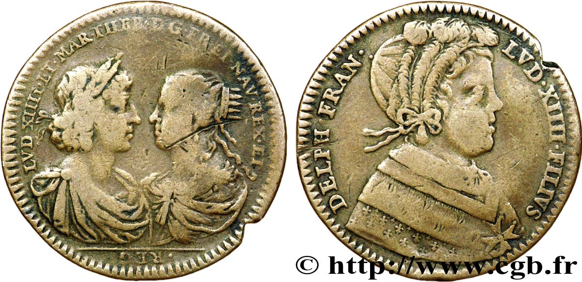 DAUPHINÉ - LOUIS V, LE GRAND DAUPHIN OU MONSEIGNEUR Dauphin de France, fils de Louis XIV TB+