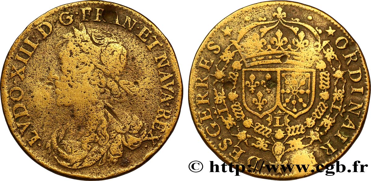 ORDINAIRE DES GUERRES Émission de 1635 B
