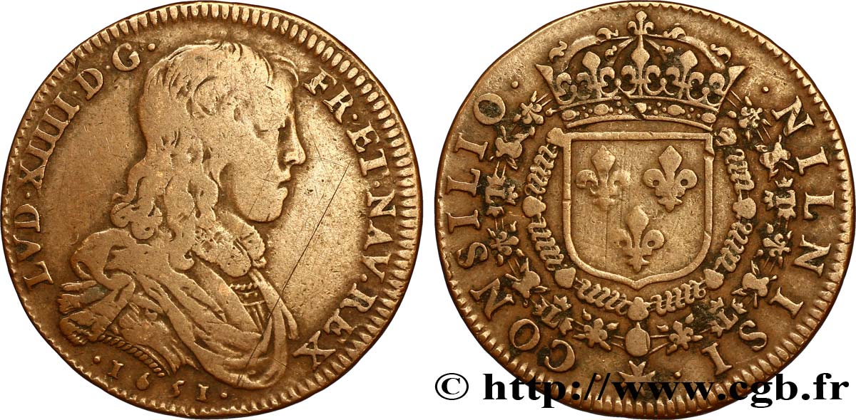 CONSEIL DU ROI Louis XIV TB