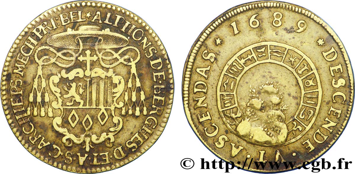 FLANDRE FRANÇAISE Alphonse de Berghes, archevêque de Malines TTB+