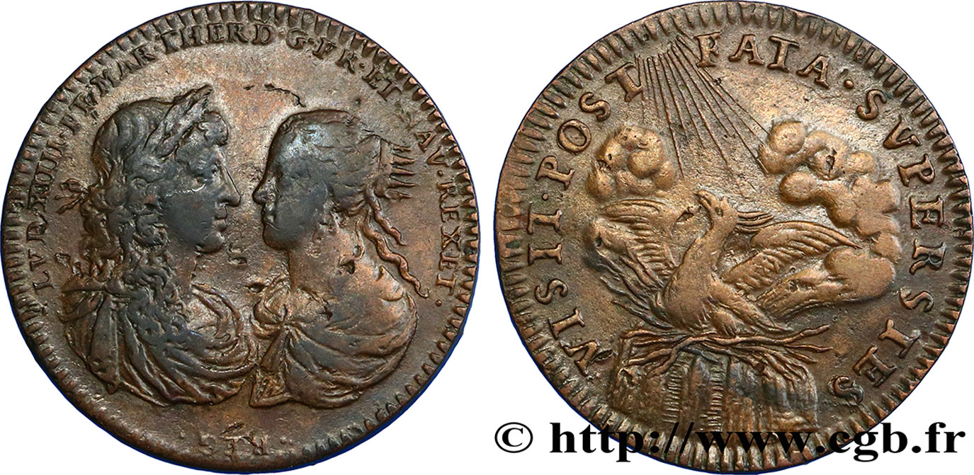 MARIE - THÉRÈSE D&nbsp;AUTRICHE Mariage du Roi TTB+