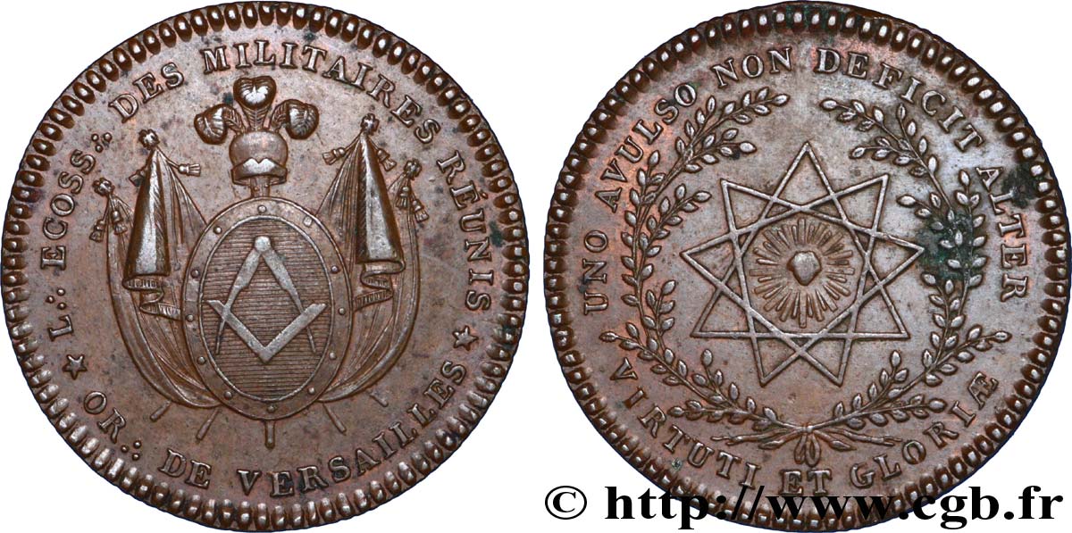FRANC - MAÇONNERIE LES MILITAIRES RÉUNIS - VERSAILLES SUP