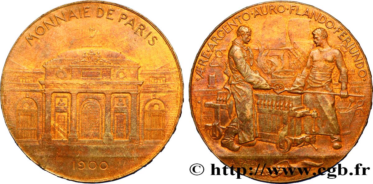 EXPOSITIONS DIVERSES MONNAIE DE PARIS SOUVENIR DE L’EXPOSITION DE 1900 SUP