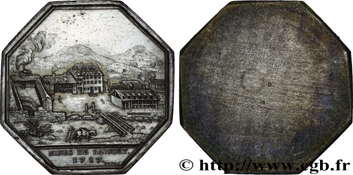 MINES ET FORGES Mines de Baigorry - Pays basque - Epreuve de l’avers de la refrappe SPL