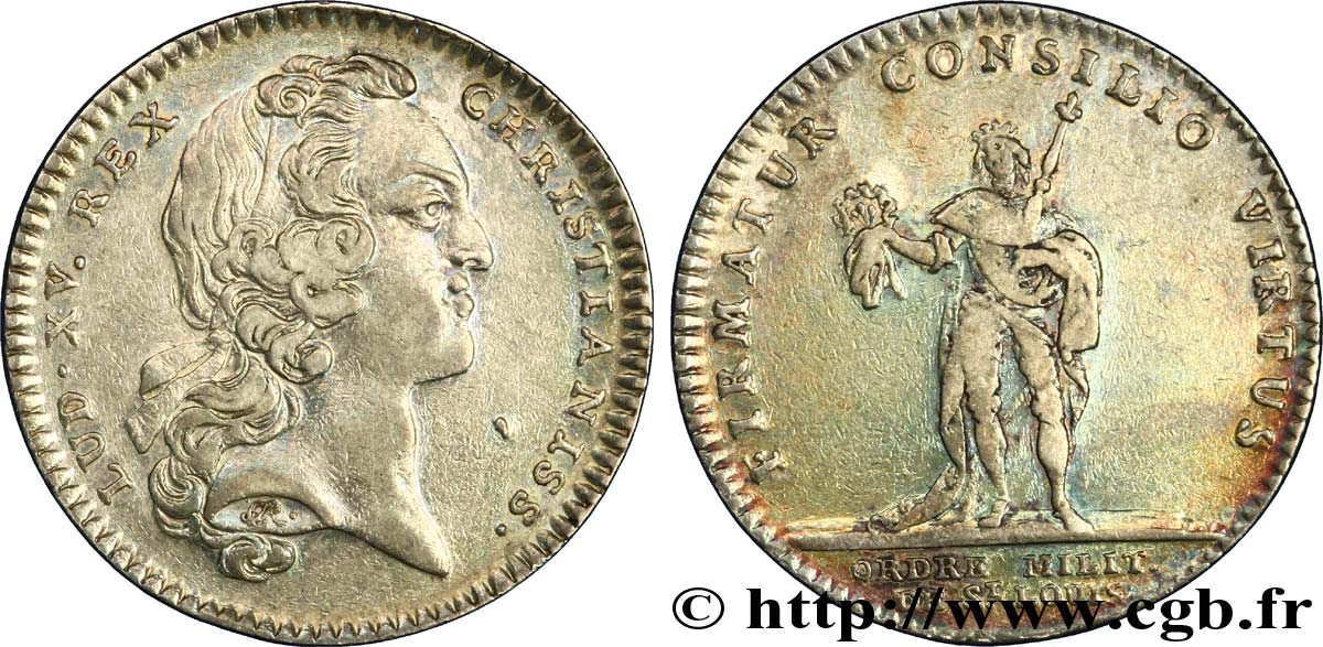ORDRES DU ROI ORDRE MILITAIRE DE SAINT-LOUIS, émission de 1741 TTB