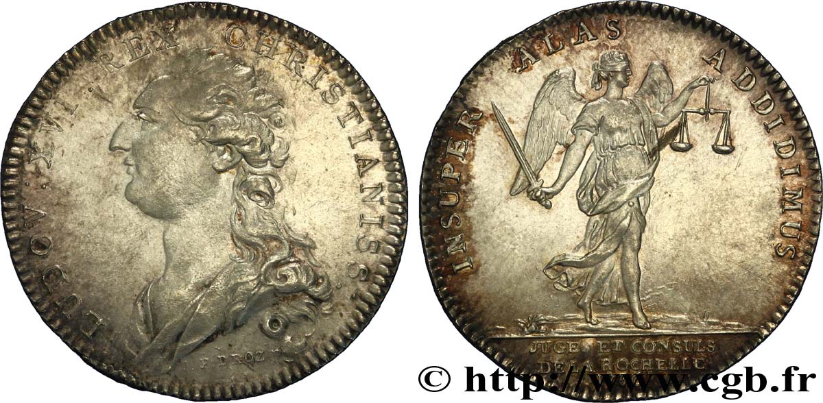 AUNIS ET LA ROCHELLE Juges et consuls de La Rochelle (Louis XVI) SUP