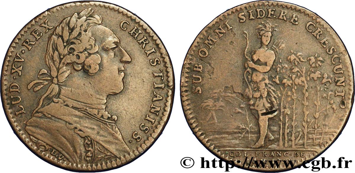 CANADA - LOUIS XV Colonie française de l’Amérique fSS