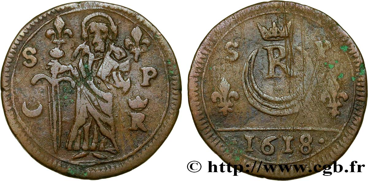 ROUYER - XI. MÉREAUX (TOKENS) AND SIMILAR COINS Méreau de l’église Saint-Paul de Saint-Denis XF